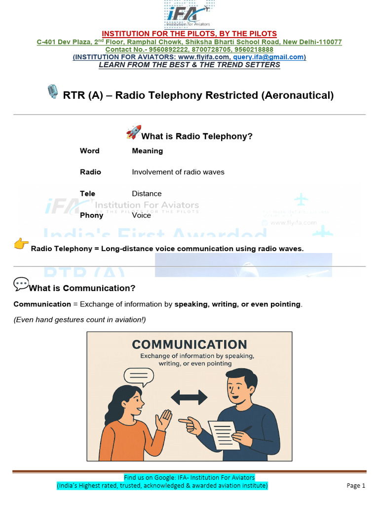 RTR Dgca Notes - Merged | PDF | High Frequency | Ionosphere