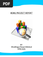 Download Mimd Project Report-BY SHOUBHAGYA RANJAN MAHAKUDIIPMDELHI by srmahakud SN10115329 doc pdf