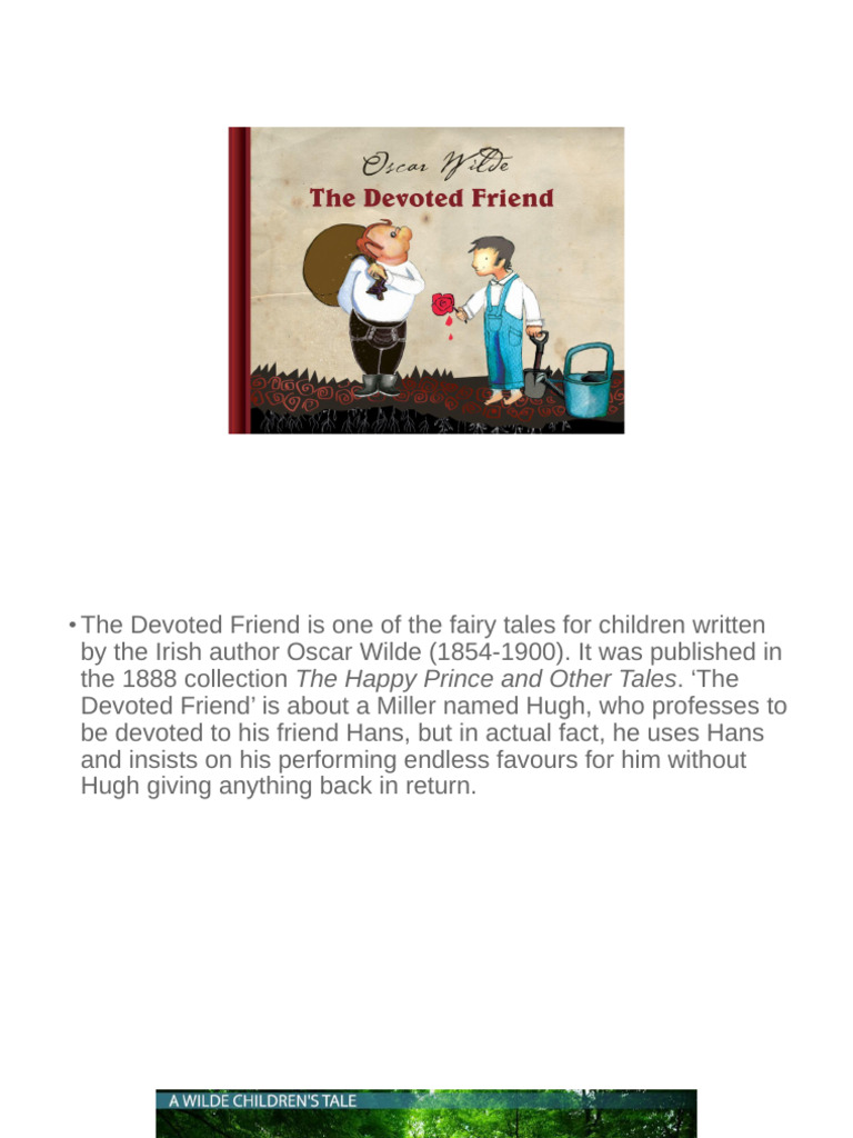 The Devoted Friend Analysis | PDF | The Happy Prince And Other Tales