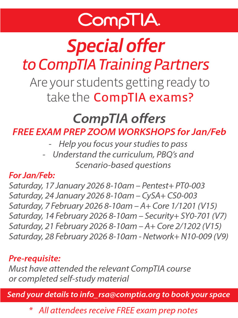 CompTIA Workshop | PDF