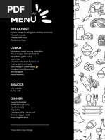 BGH Cafeteria Weekly Menu | PDF | Chutney | Curry