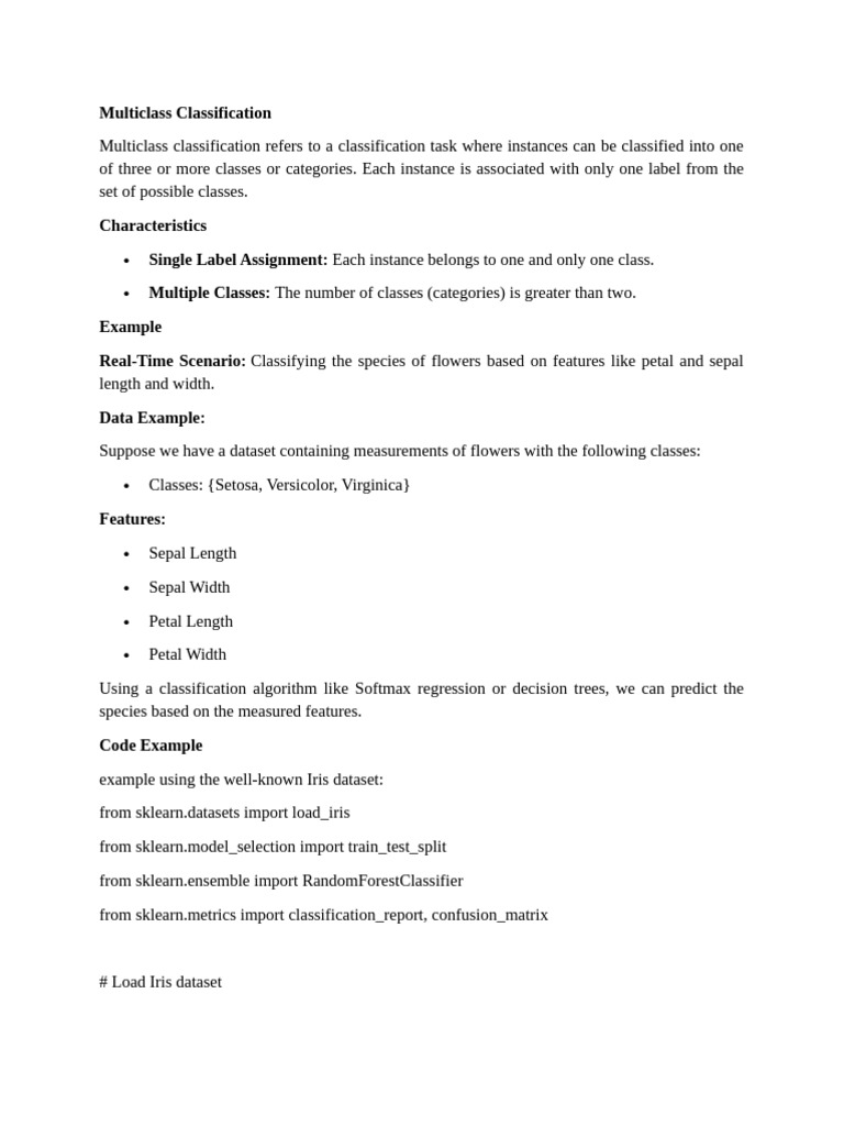 Multi Class and Multi Lable | PDF | Statistical Classification ...