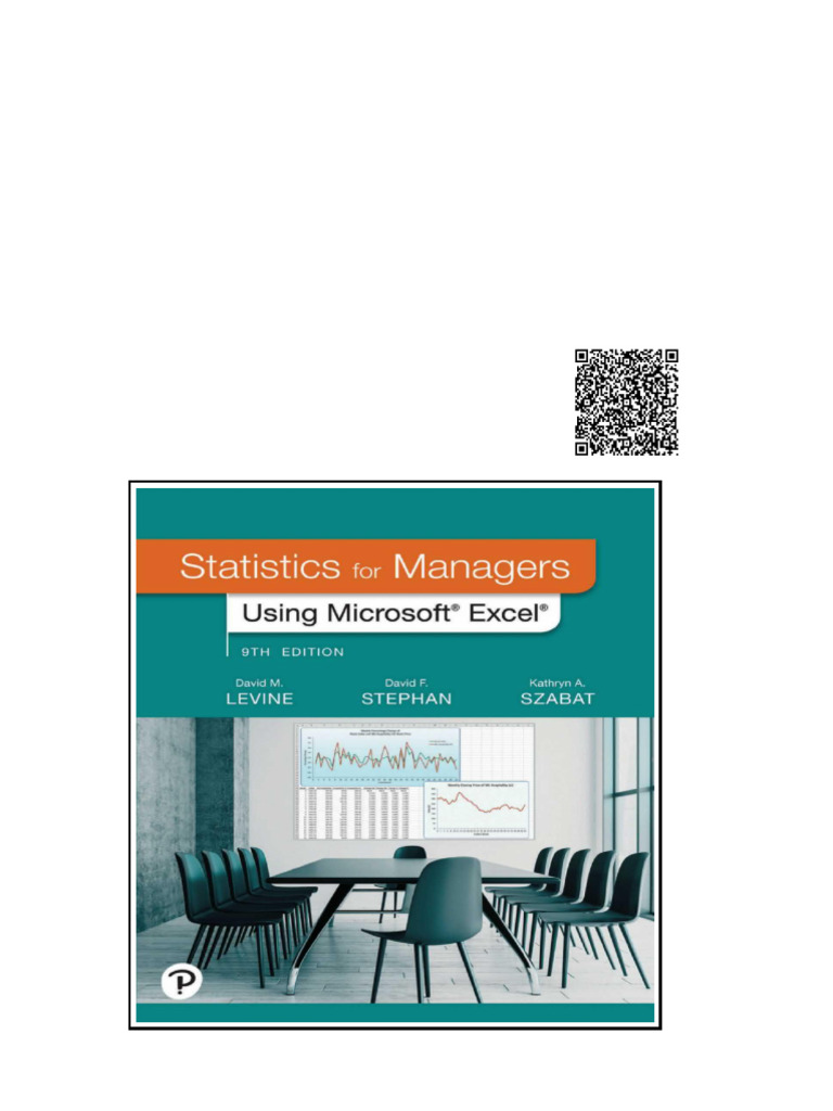 Statistics For Managers Using Microsoft Excel 9th Edition by David