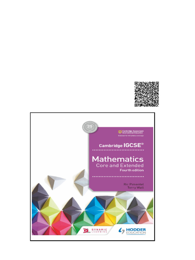Cambridge IGCSE Mathematics Core and Extended by Terry Wall Ric ...