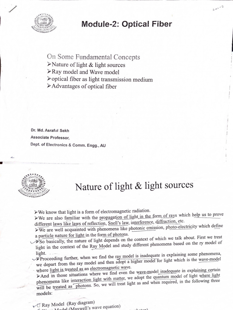 Module-2 Optical Fiber | PDF