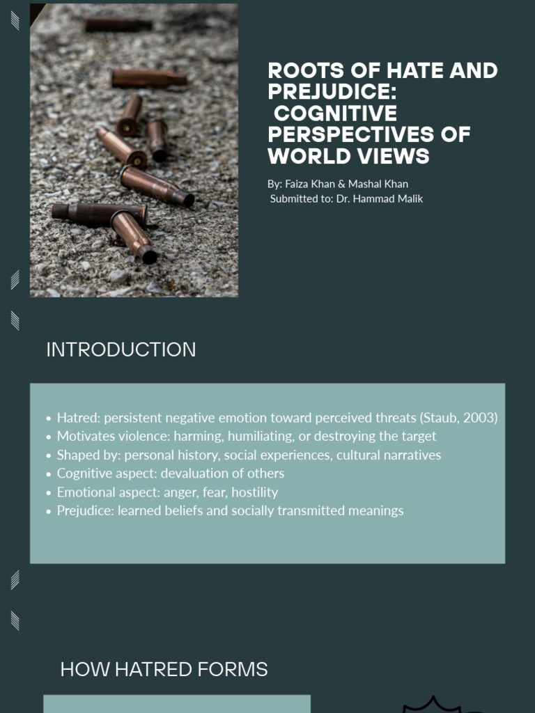 Roots of Hate and Prejudice | PDF | Hatred | Prejudices