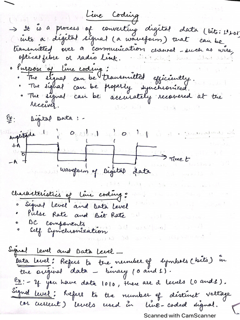 Line Coding | PDF