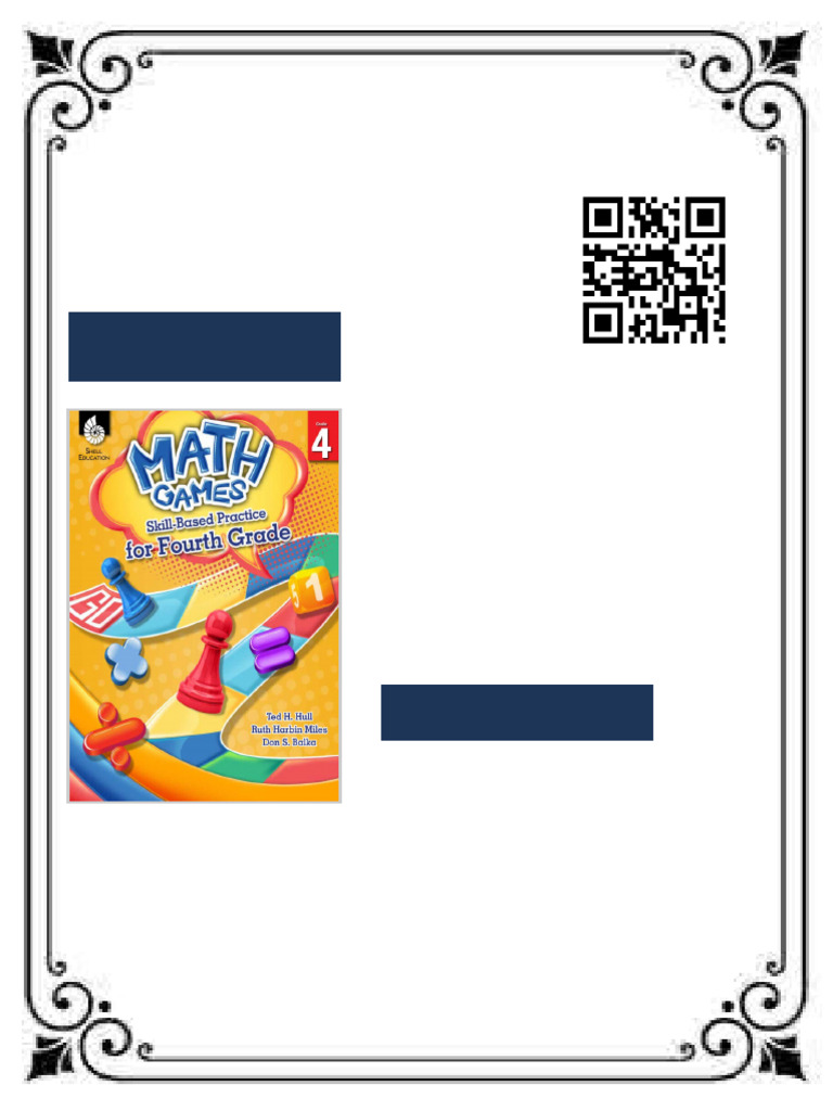 Math Games Skill Based Practice For Fourth Grade 1st Edition Ted H ...