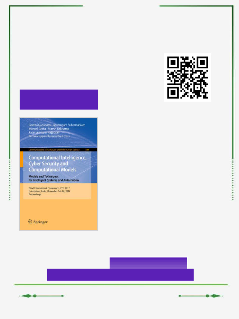 Computational Intelligence Cyber Security and Computational Models ...