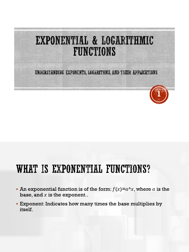 Exponential Function | PDF