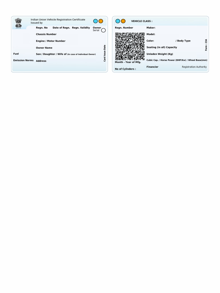 Wb26bq4368 Subhash Shaw Rc Document (2) | PDF