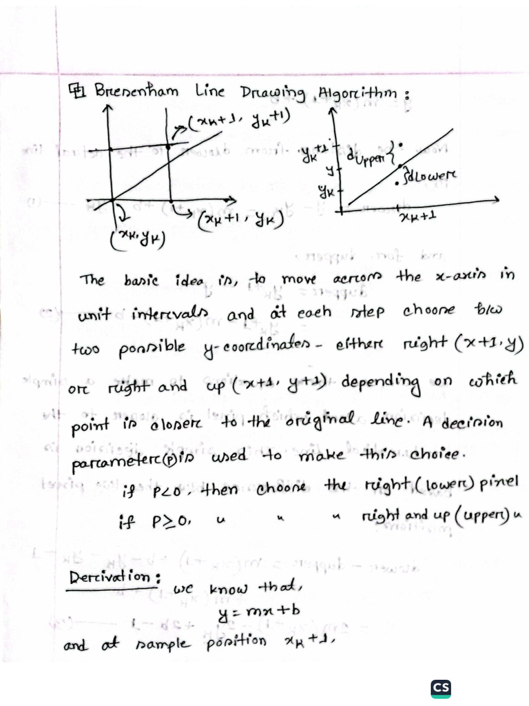 Bresenham Line Algorithm | PDF
