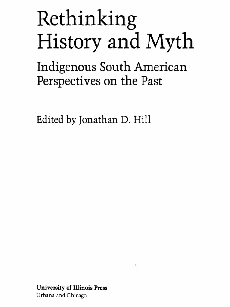 J. HILL. Rethinking History and Myth | PDF