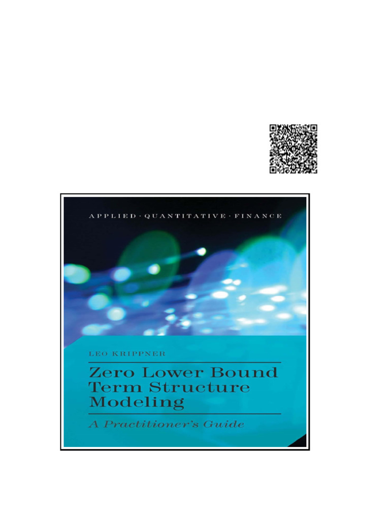 Zero Lower Bound Term Structure Modeling | PDF