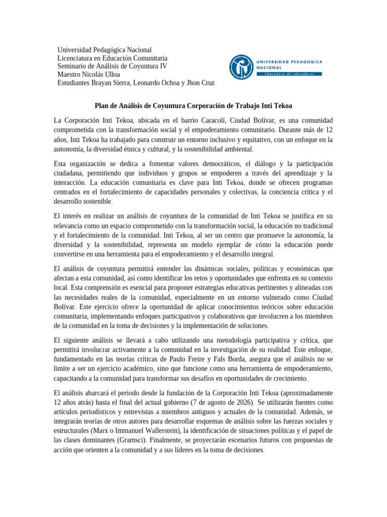 Primera Entrea - Grupo B. Sierra, L Ochoa y J. Cruz | PDF ...