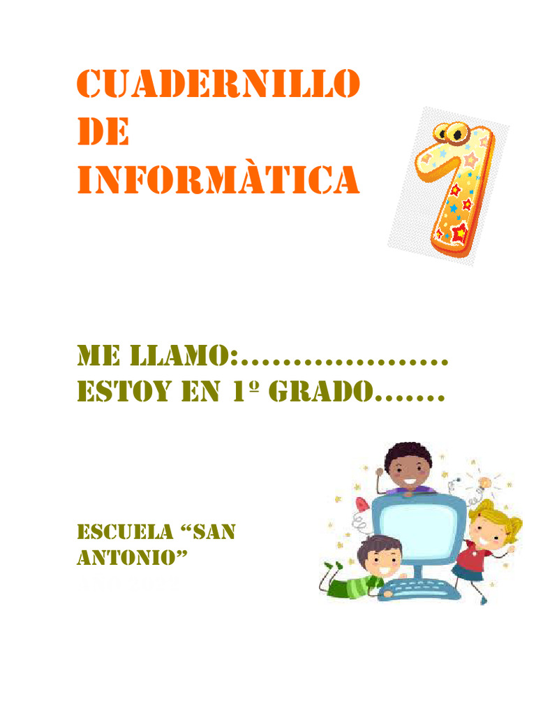 Cuadernillo de Informàtica 1 - Editado2024 | PDF | Informática | Equipo ...