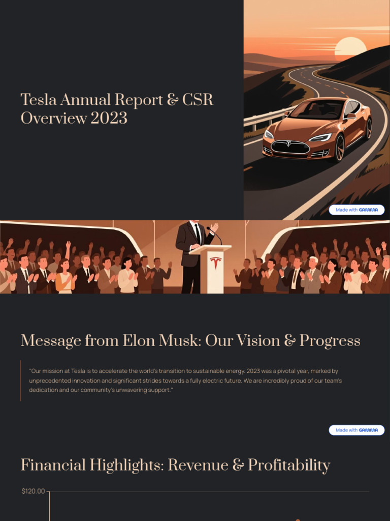 Tesla Annual Report and CSR Overview 2023 (1) | PDF | Electric Vehicle ...