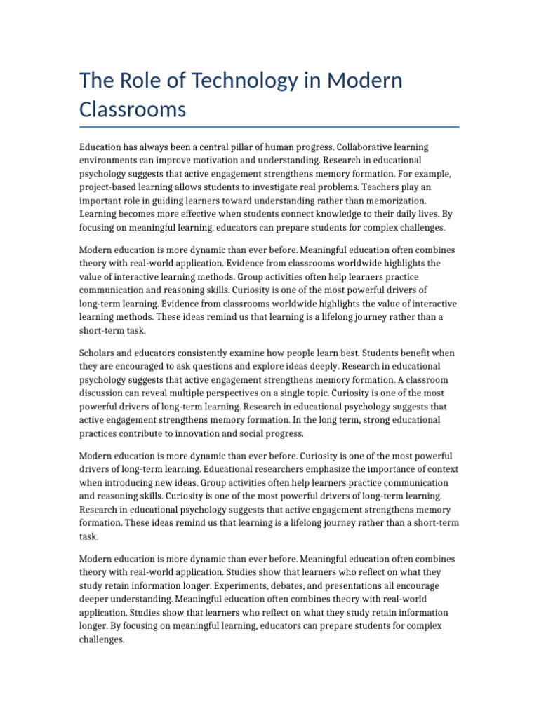 Educational Document 2 | PDF | Learning | Educational Psychology