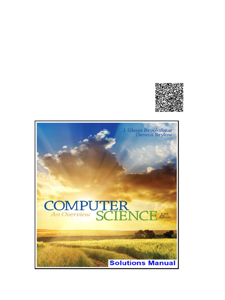 Computer Science An Overview 12th Edition Brookshear Solutions Manual ...