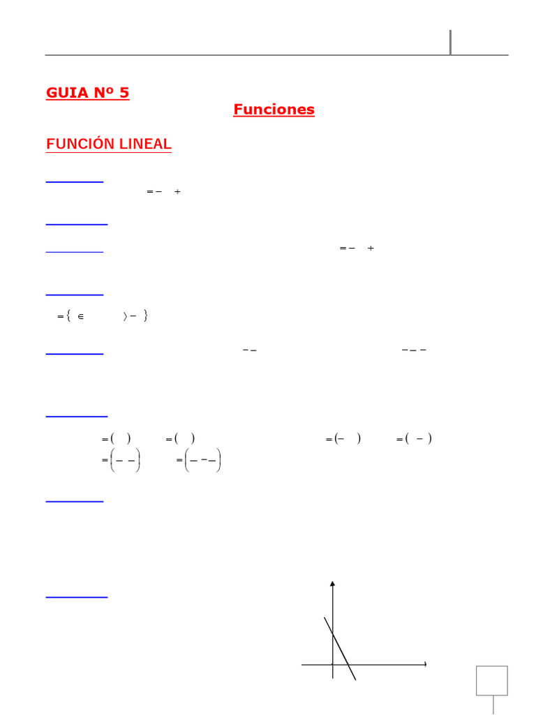 Guia 5. Funcion Lineal, Modulo, Cuadratica y Polinomica | PDF ...