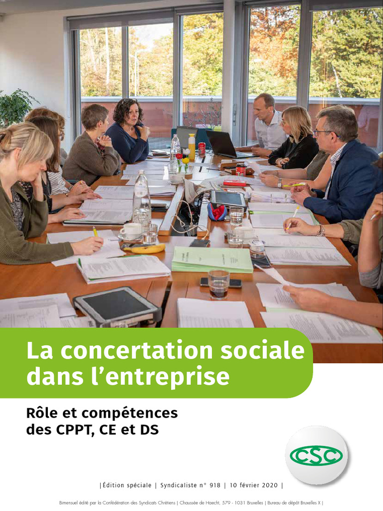 Syndicaliste Concertation Sociale Dans L'entrerprise | PDF | Travail ...