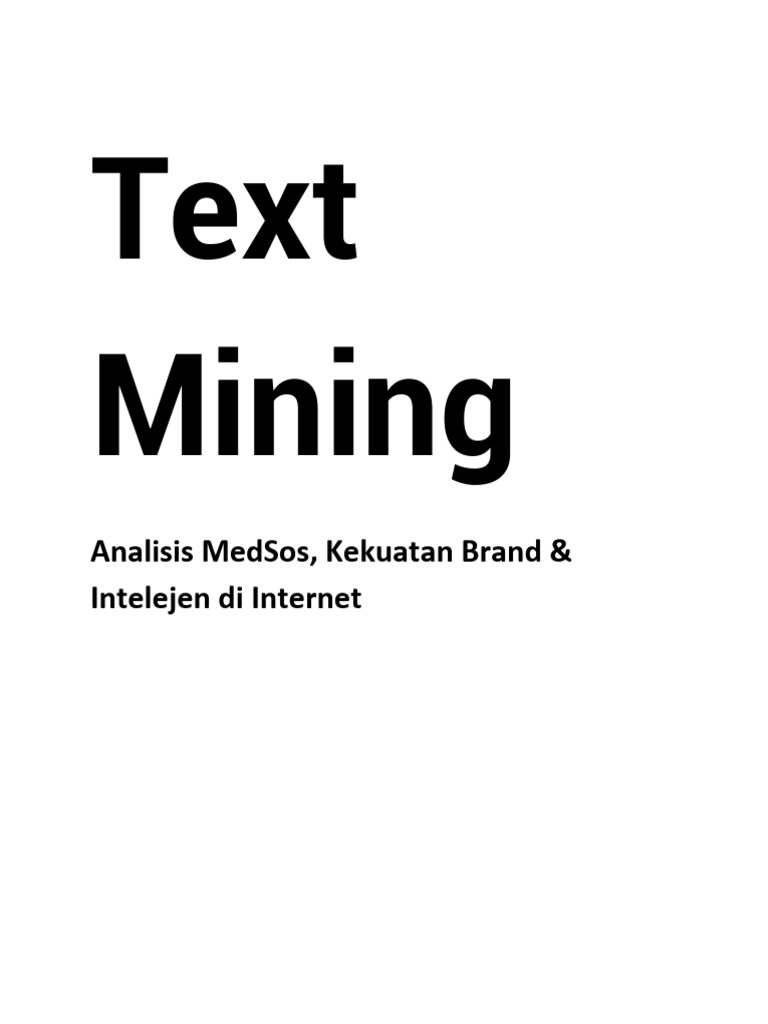 Bab 1 Text Mining | PDF