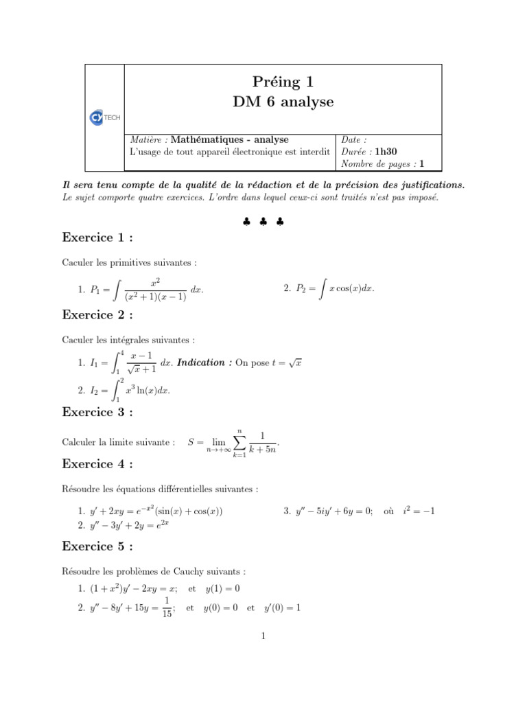 DM 3 2021-2022 | PDF