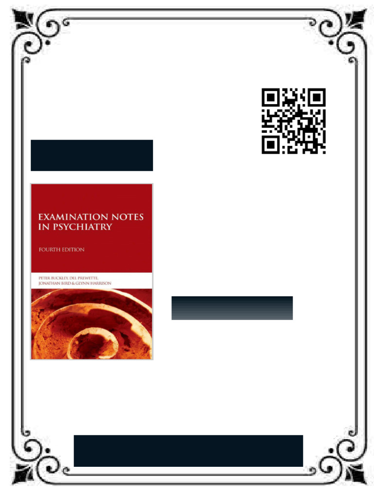 Examination Notes in Psychiatry 4th Edition Peter Buckley (Author ...