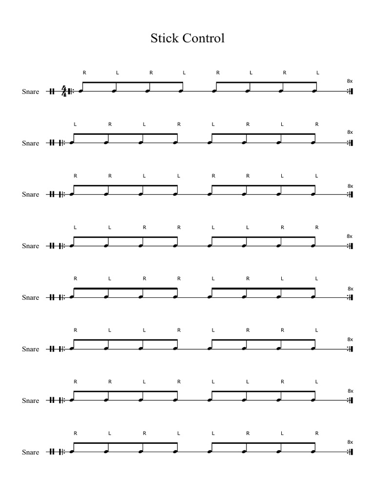 Stick Control | PDF