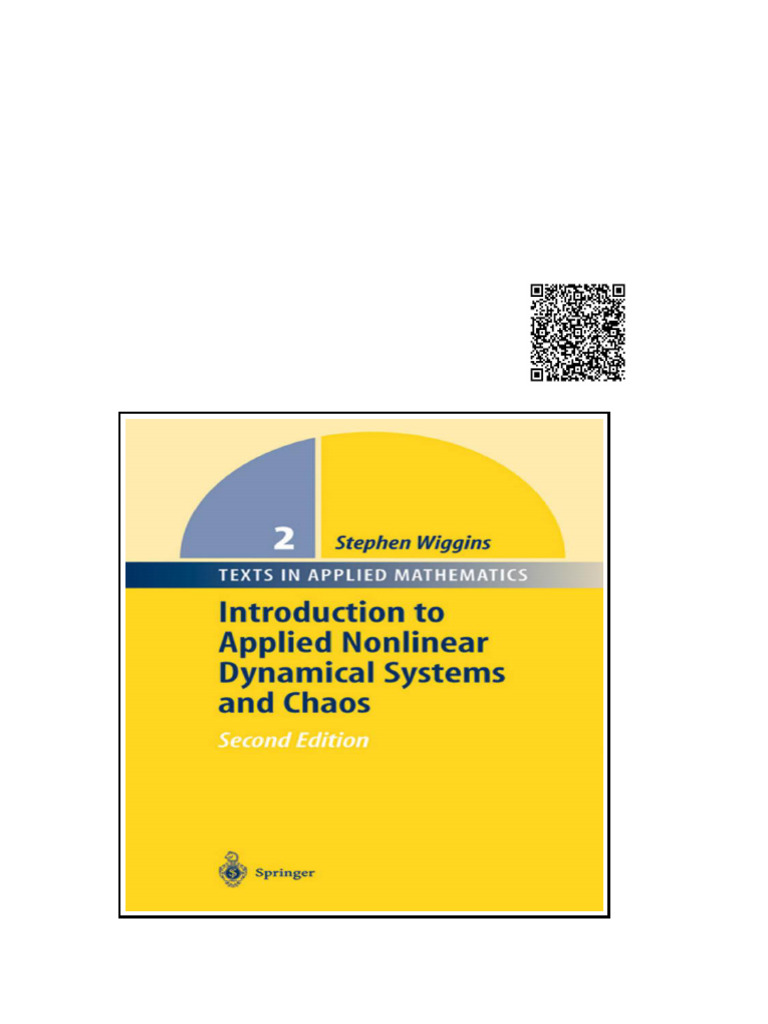 Introduction To Applied Nonlinear Dynamical Systems and Chaos | PDF