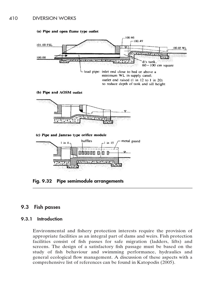 Fish Pass From Hydraulic Structure | PDF