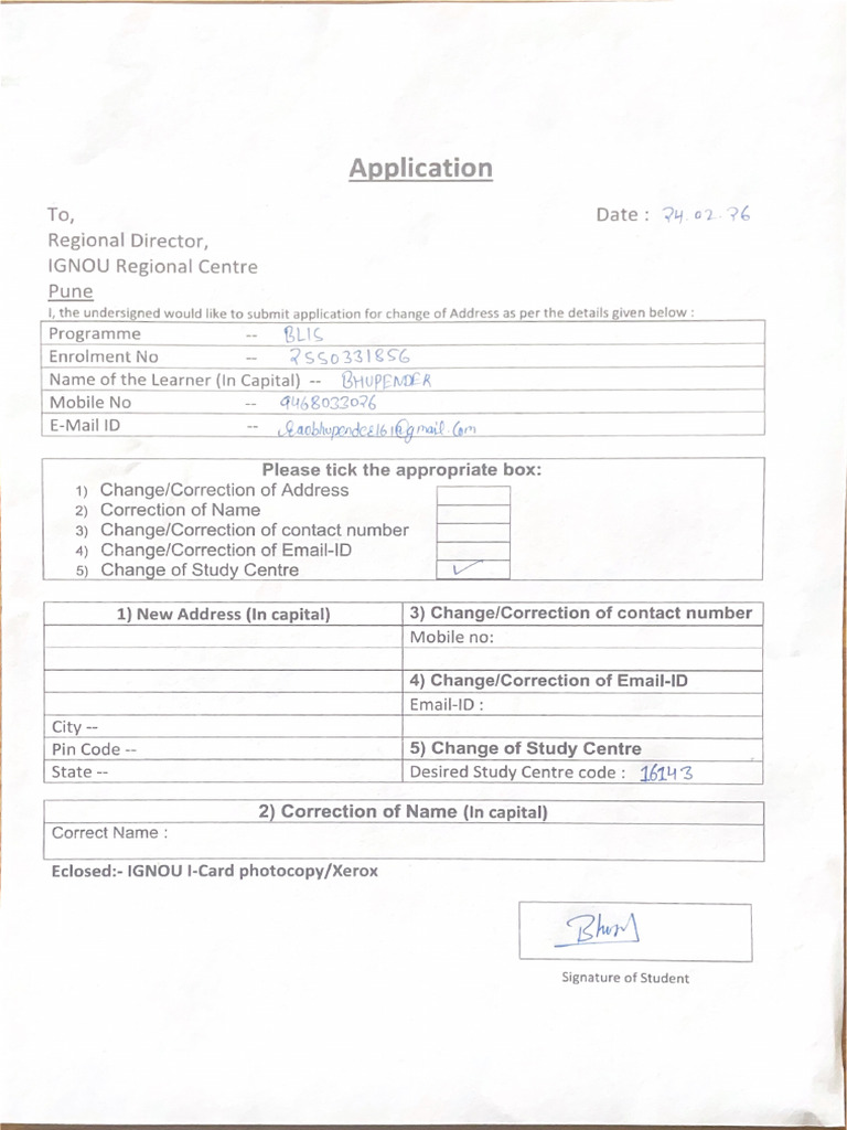 Ignou Applications | PDF