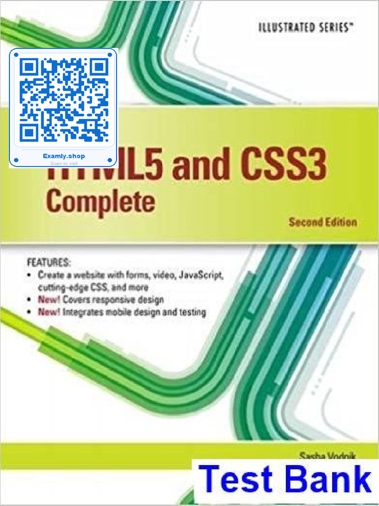 Solution Manual HTML5 and CSS3 Illustrated Complete 2nd Edition by ...