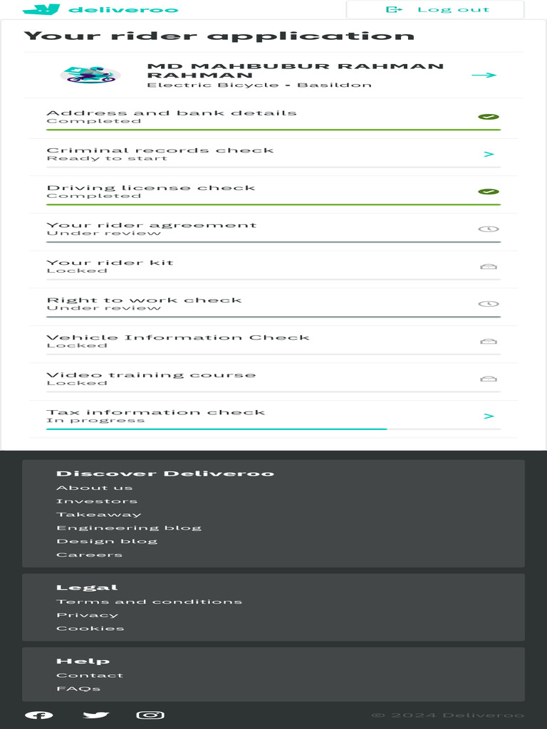 Deliveroo Rider Application 2 | PDF