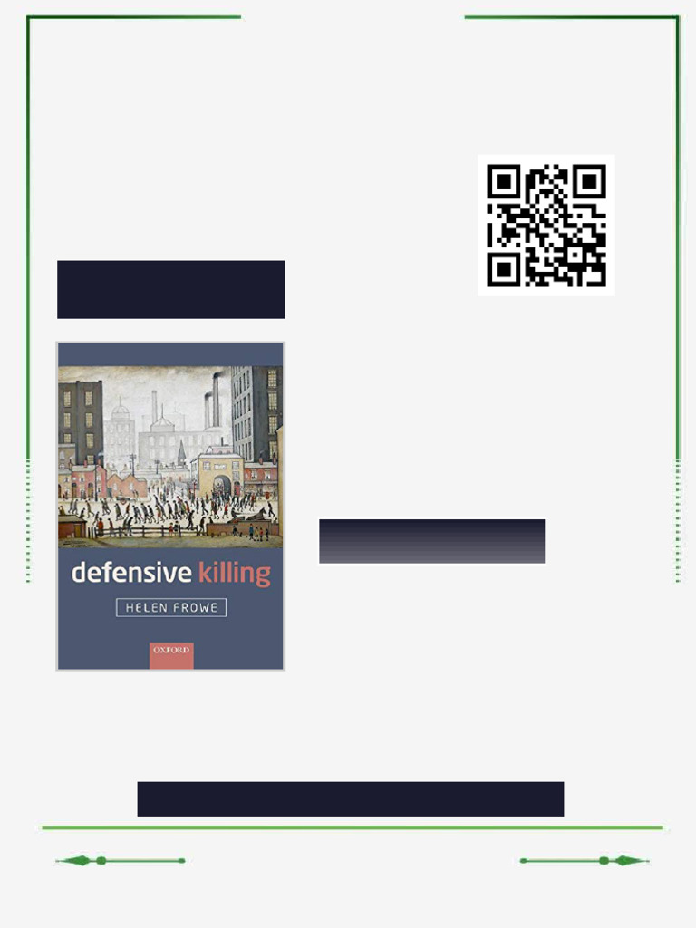 Defensive Killing Helen Frowe Ebook Downloadable Package | PDF ...