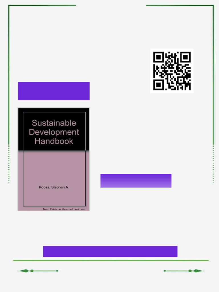 Sustainable Development Handbook 2nd Edition Stephen A. Roosa Ebook ...