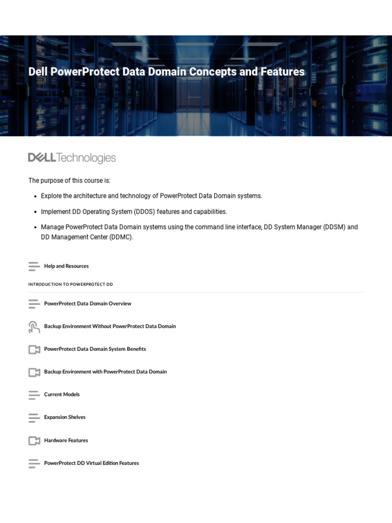 Dell PowerProtect Data Domain Concepts and Features | PDF | Backup ...