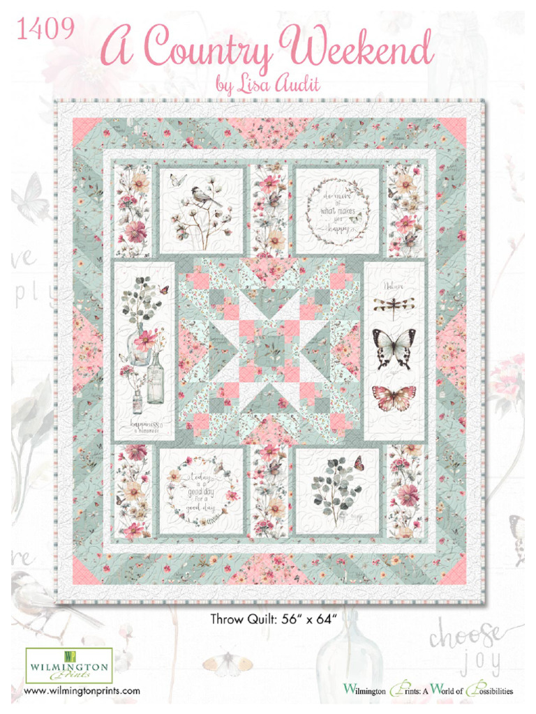 A Country Weekend Free Quilt Pattern by Wilmington Prints | PDF