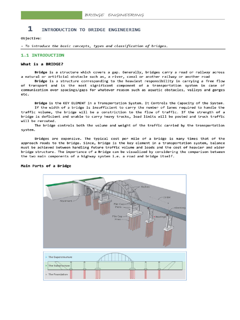 Chapter 1 Bridge Engineering | PDF