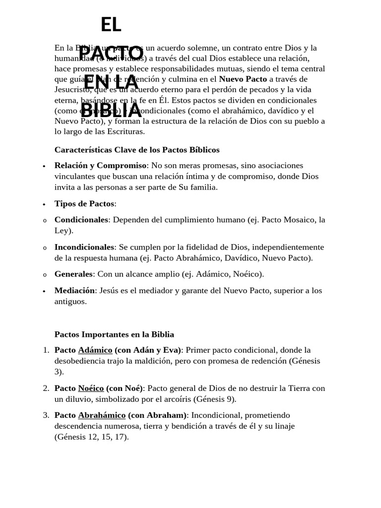 PACTO en La Biblia | PDF | Abrahán | Libro del Génesis