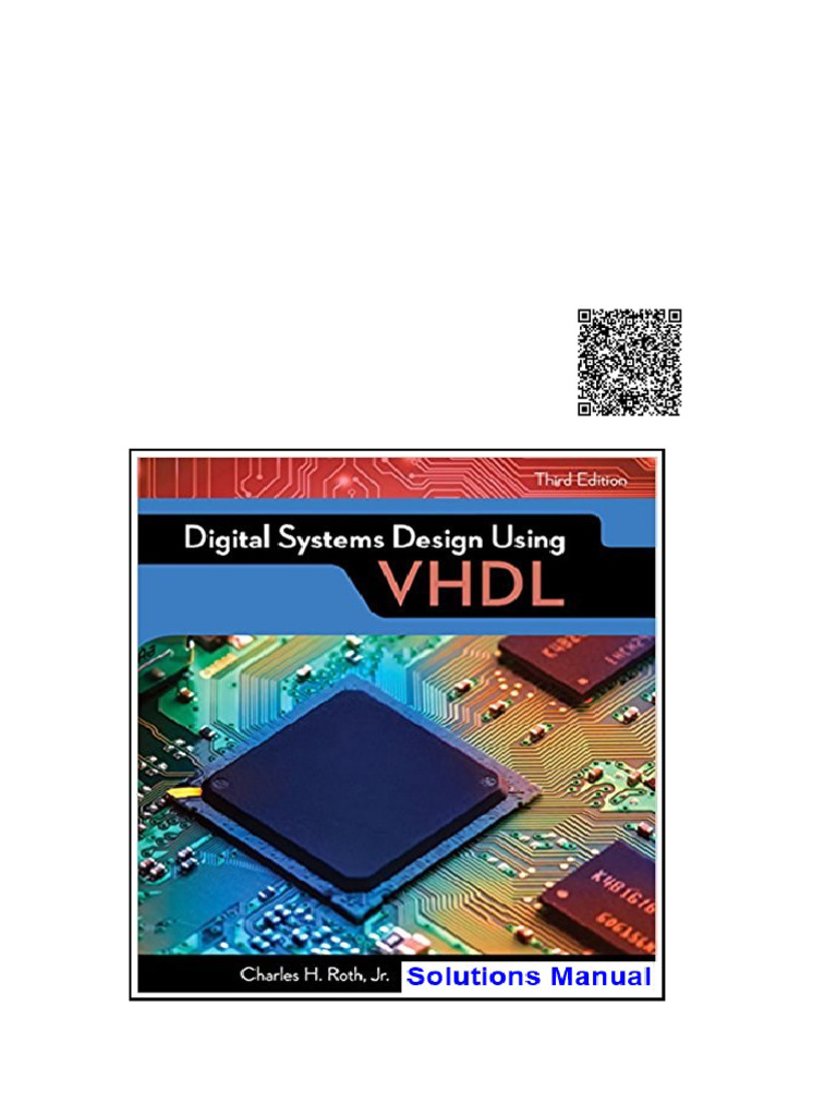 Digital Systems Design Using VHDL 3rd Edition Roth Solutions Manual ...