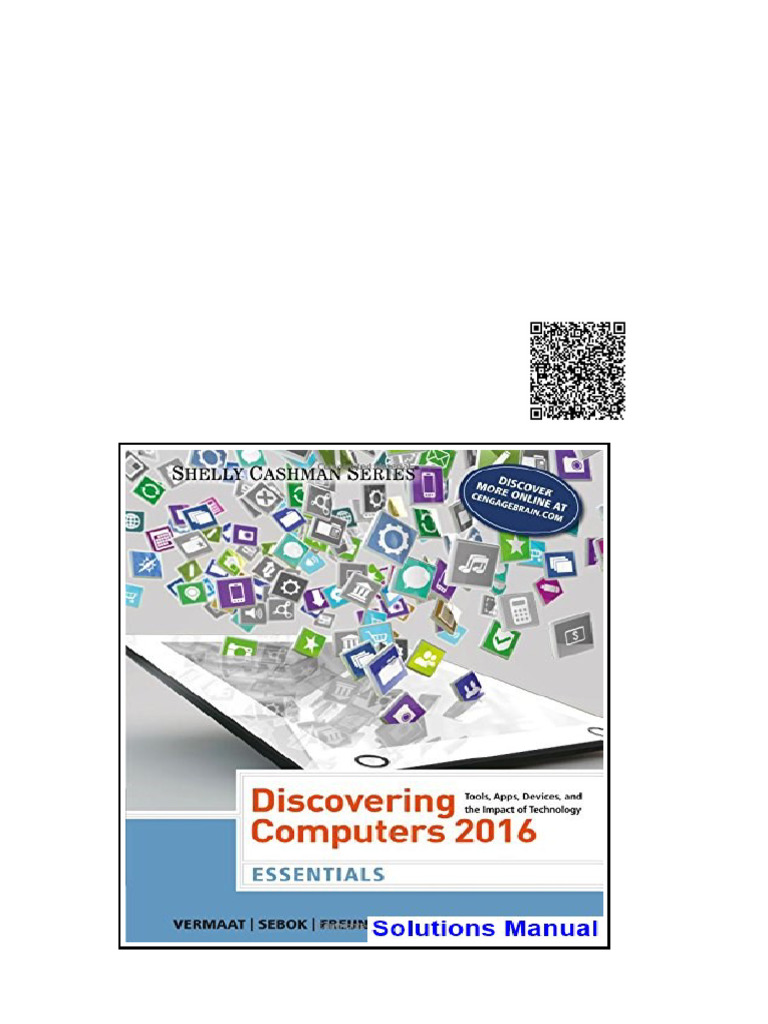 Discovering Computers Essentials 2016 1st Edition Vermaat Solutions ...
