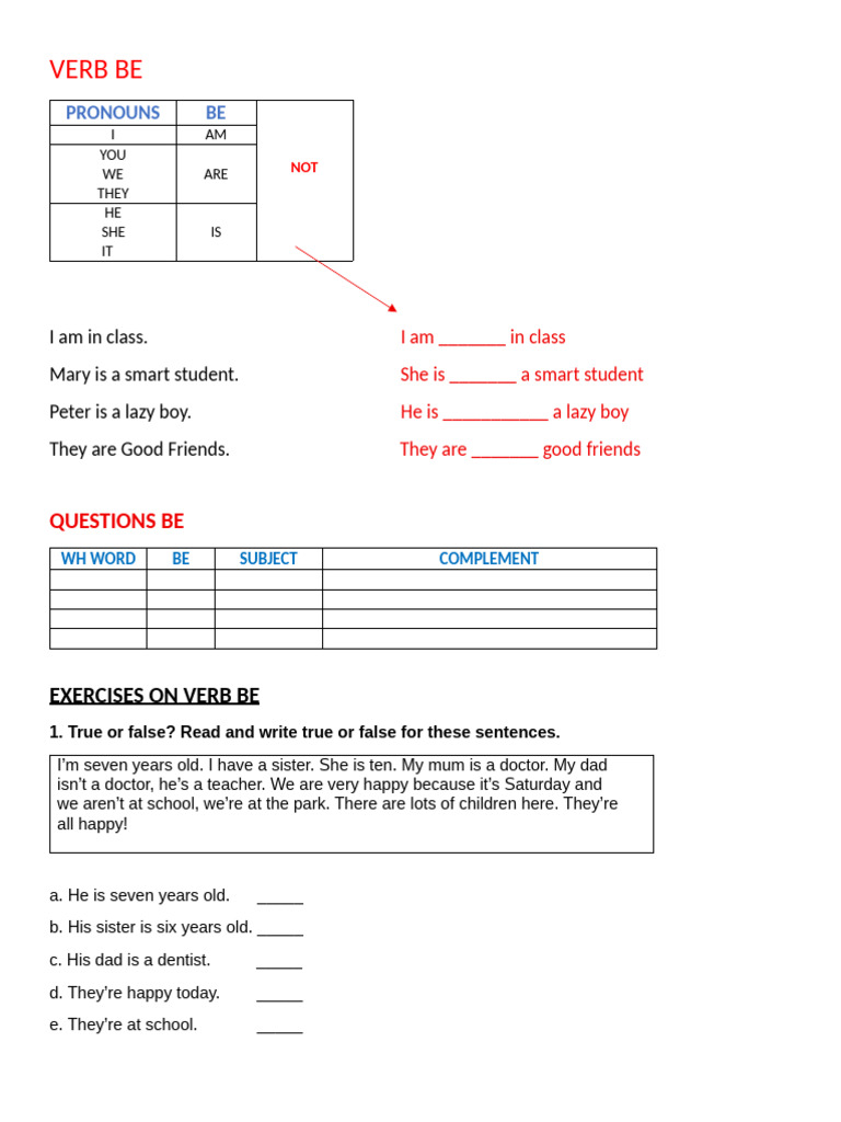 Verb Be | PDF | Linguistic Typology | Language Mechanics