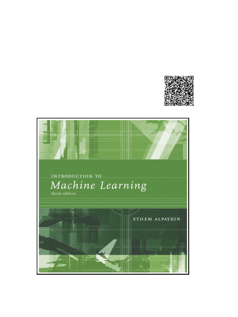 Introduction To Machine Learning 3rd Edition | PDF | Substance Theory ...