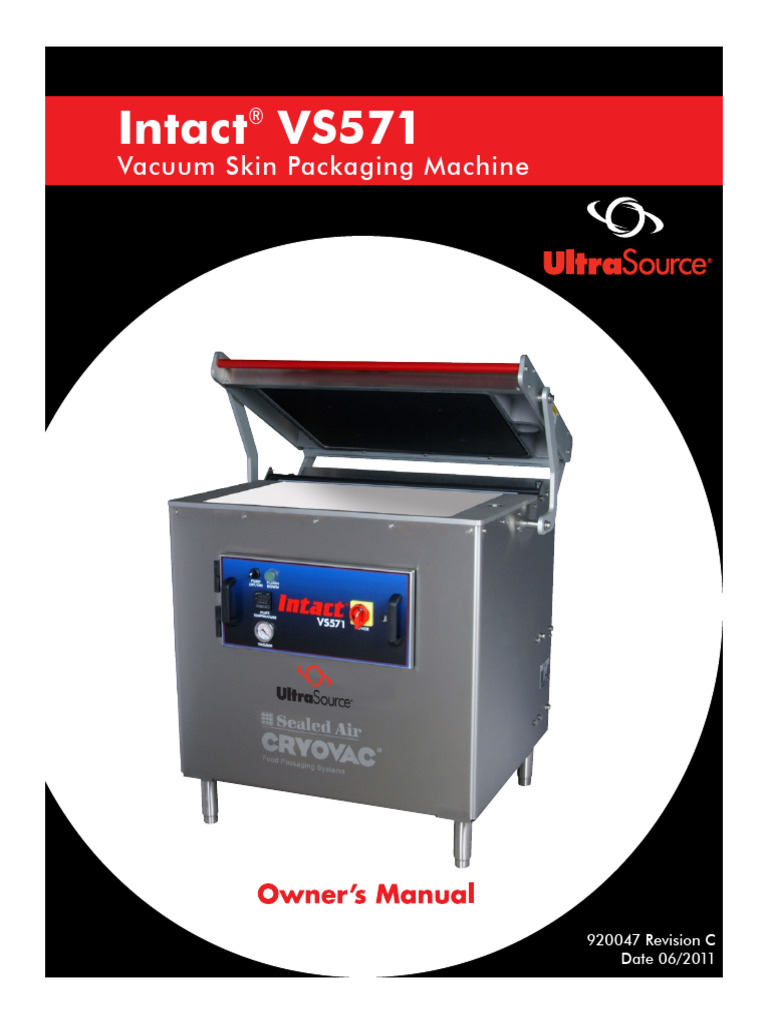 Manual Book-Vacuum Skin Pack Intact VS571 | PDF | Vacuum | Safety