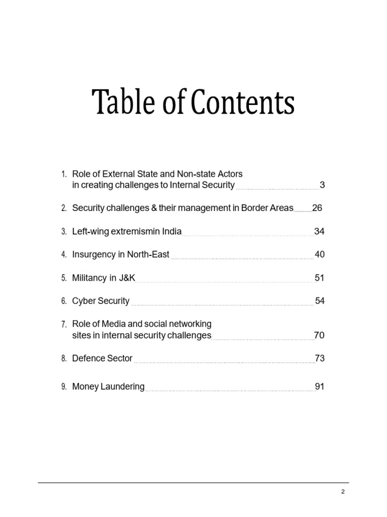 Internal Security | PDF | National Security