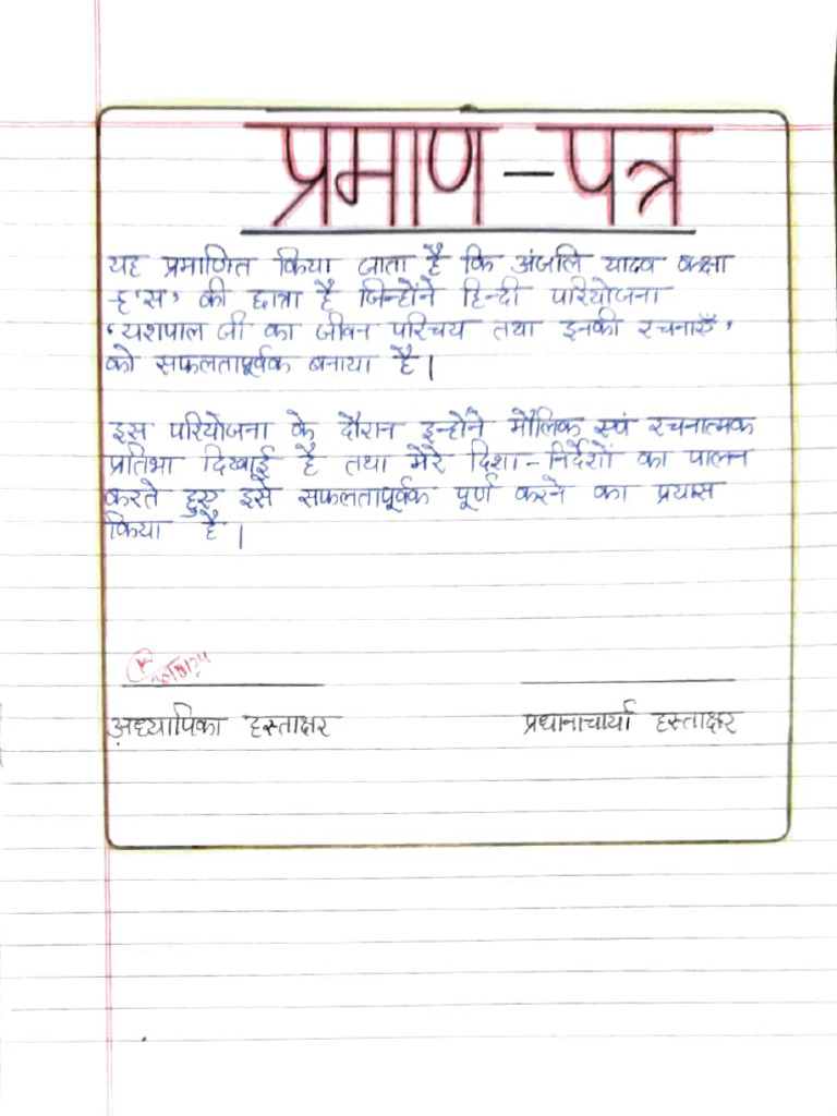 Hindi Assignment | PDF