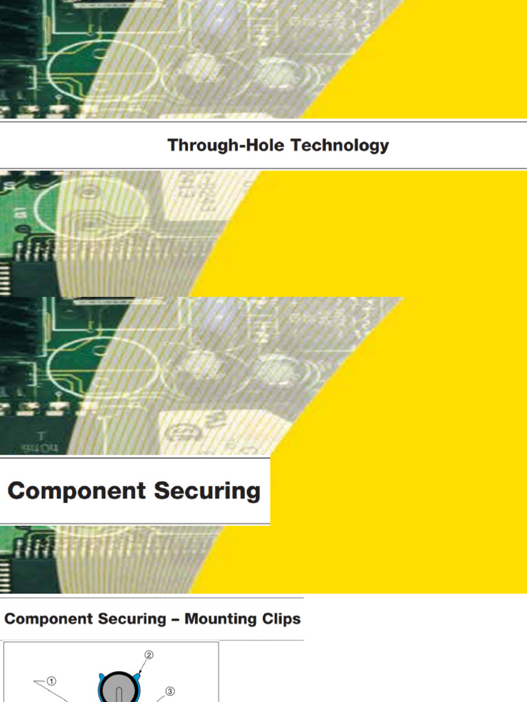 Topic-03-Through-Hole Technology - Component Securing | PDF
