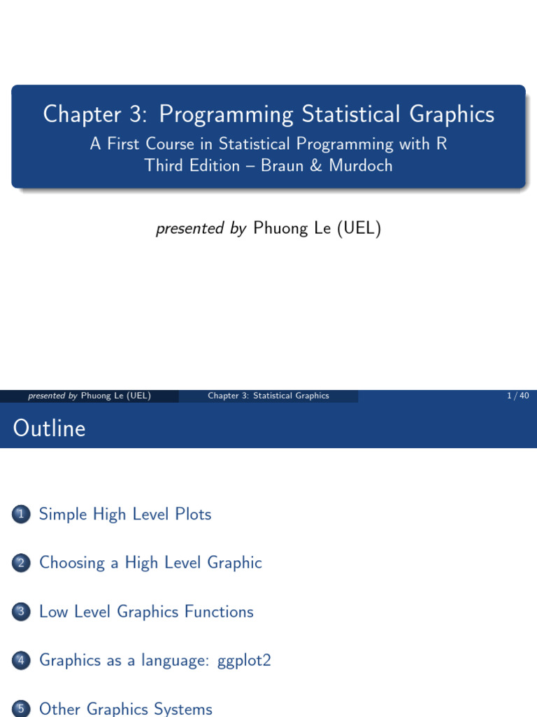 Chapter 3: Programming Statistical Graphics | PDF | Graphics | Computing