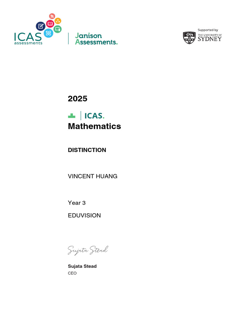 2025 Icas Maths D | PDF